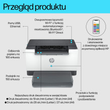 HP LaserJet M207dw belaidis nespalvinis spausdintuvas, dvipusis