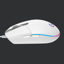 MOUSE USB OPTICAL G203 / WHITE 910-005797 LOGITECH