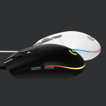 MOUSE USB OPTICAL G203 / WHITE 910-005797 LOGITECH