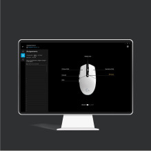 MOUSE USB OPTICAL G203 / WHITE 910-005797 LOGITECH