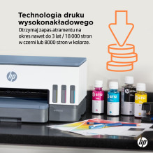 „HP Smart Tank 725“ daugiafunkcis terminis rašalinis spausdintuvas, A4, 4800 x 1200 DPI, 15 ppm, „Wi-Fi“