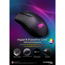 MOUSE USB OPTICAL PULSEFIRE / CORE HX-MC004B HYPERX MOUSE USB OPTICAL PULSEFIRE / CORE HX-MC004B HYPERX