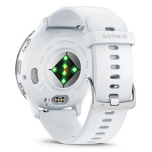 Garmin Venu 3 3.56 cm (1.4") AMOLED 45 mm Digital 454 x 454 pixels Touchscreen Silver, White Wi-Fi GPS (satellite)