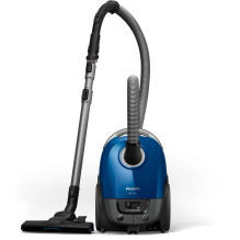 Dulkių siurblys, PHILIPS, XD3110 / 09, belaidis / maišelis, 900 vatų, talpa 3 l, triukšmas 79 dB, juodas / mėlynas, svor Dulkių siurblys, PHILIPS, XD3110 / 09, belaidis / maišelis, 900 vatų, talpa 3 l, triukšmas 79 dB, juodas / mėlynas, svor