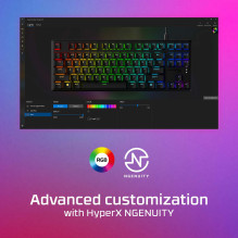 KLAVIATŪROS ŽAIDIMŲ LYDINIO KILMĖ / CORE ENG HX-KB7BLX-US HYPERX