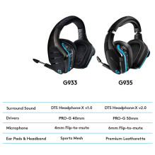 AUSINĖS GAMING G935 / 981-000744 LOGITECH
