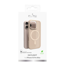 Puro Daylight MagSafe Silicone Case for iPhone 16 Pro Max - Beige