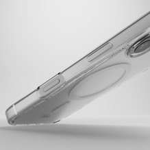 Puro Impact Clear D3O MagSafe silikoninis dėklas, skirtas iPhone 16 – skaidrus