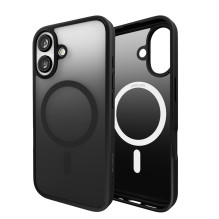 Puro Gradient MagSafe silikoninis dėklas, skirtas iPhone 16 - juodas
