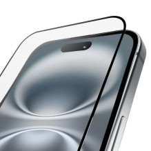 Puro Frame grūdintas stiklas su rėmeliu, skirtas iPhone 16 Plus