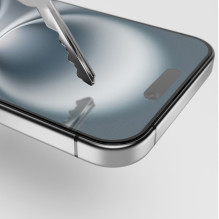 Puro Frame grūdintas stiklas su rėmeliu, skirtas iPhone 16 Plus