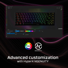 KLAVIATŪROS LYDINIO ORIGINS 65 / NOR 4P5D6AN UUW HYPERX