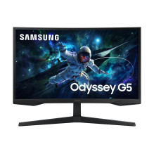 LCD Monitor, SAMSUNG, 27 ", 2560 x 1440 pixels, Wide Quad HD, Native aspect ratio 16:9, LED, Curved, LS27CG554EUXEN