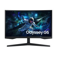 LCD Monitor, SAMSUNG, 27 ", 2560 x 1440 pixels, Wide Quad HD, Native aspect ratio 16:9, LED, Curved, LS27CG554EUXEN