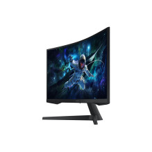 LCD Monitor, SAMSUNG, 27 ", 2560 x 1440 pixels, Wide Quad HD, Native aspect ratio 16:9, LED, Curved, LS27CG554EUXEN