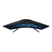 LCD Monitor, SAMSUNG, 27 ", 2560 x 1440 pixels, Wide Quad HD, Native aspect ratio 16:9, LED, Curved, LS27CG554EUXEN