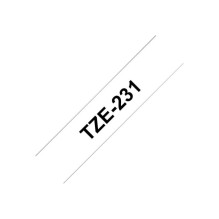 Printer - Label Tape Brother TZe-231 Laminated Black on White