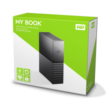 Išorinis HDD, WESTERN DIGITAL, My Book, 6TB, USB 3.0, Drives 1, Black, WDBBGB0060HBK-EESN