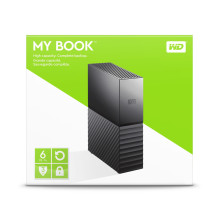 External HDD, WESTERN DIGITAL, My Book, 6TB, USB 3.0, Drives 1, Black, WDBBGB0060HBK-EESN