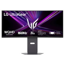 LCD monitorius, LG, 34 colių, 3440 x 1440 pikselių, „Wide Quad HD“, natūralus kraštinių santykis 21:9, LCD, išlenktas, 3
