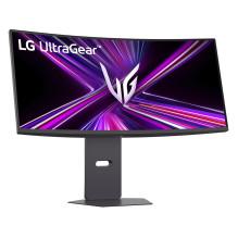 LCD monitorius, LG, 34 colių, 3440 x 1440 pikselių, „Wide Quad HD“, natūralus kraštinių santykis 21:9, LCD, išlenktas, 3