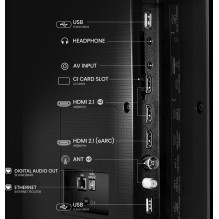 TV Set, HISENSE, 85 ", 4K Ultra HD, 3840 x 2160 pixels, Flat, 16:9, QLED, 85E7Q
