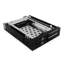 Icy Box Mobile Rack for 2x 2.5'' SATA HDD or SSD Black
