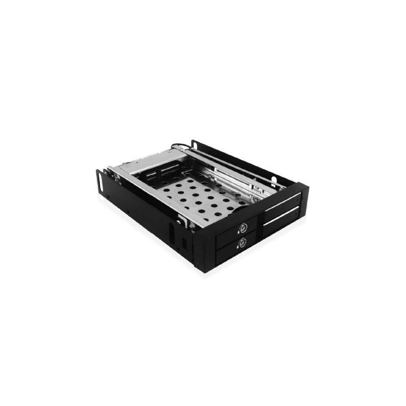 Icy Box Mobile Rack for 2x 2.5'' SATA HDD or SSD Black