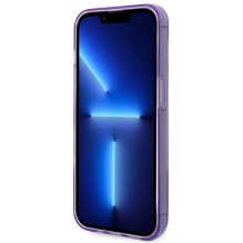 Etui Guess Translucent na iPhone 14 Pro Max - fioletowe