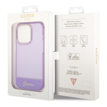 Etui Guess Translucent na iPhone 14 Pro Max - fioletowe