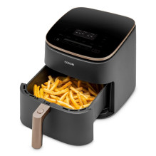 „Cosori Turbo Blaze Chef Edition“ vieno cilindro autonominė 6 l 1725 W karšto oro gruzdintuvė, juoda, rausvo aukso spalv