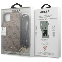 Etui Guess 4G Crossbody na iPhone 11 Pro Max - brązowe