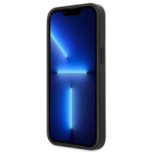 Etui Guess Saffiano Triangle Logo Cardslot na iPhone 13 / 13 Pro - czarne