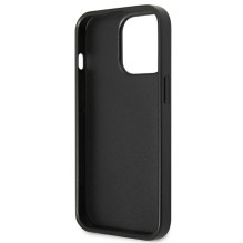 Etui Guess Saffiano Triangle Logo Cardslot na iPhone 13 / 13 Pro - czarne