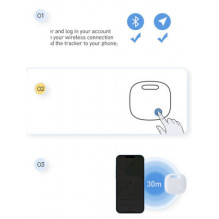 Baseus Intelligent T2 Pro, anti-loss device (white)