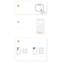 Baseus Intelligent T2 Pro, anti-loss device (white) Baseus Intelligent T2 Pro, anti-loss device (white)