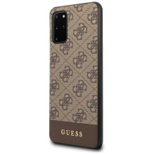 Etui Guess 4G Stripe Collection Samsung Galaxy S20 + - brązowe