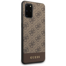 Etui Guess 4G Stripe Collection Samsung Galaxy S20 + - brązowe
