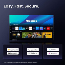 Televizorius, HISENSE, 55", 4K Ultra HD, 3840 x 2160 pikselių, plokščias, 16:9, ULED, 55U7QPRO