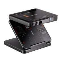 Projector - Aurzen ZIP Trifold 720p, 100 ANSI Lumens, 1.5+ Hour Battery Life, Black Projector - Aurzen ZIP Trifold 720p, 100 ANSI Lumens, 1.5+ Hour Battery Life, Black