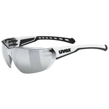 Cycling Glasses - Uvex Equate 100% UVA/UVB Protection with UV 400 White Matte/Mirror Silver Cycling Glasses - Uvex Equate 100% UVA/UVB Protection with UV 400 White Matte/Mirror Silver
