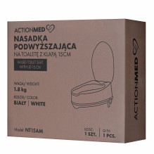 Toilet seat elevation cap with flap 15cm ActionMED NT15AM Toilet seat elevation cap with flap 15cm ActionMED NT15AM