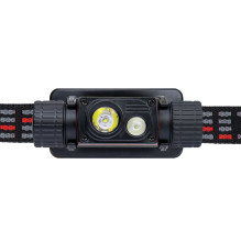 PNI Adventure F80 Dual LED headlamp, 1000 lm, 6W, 2200 mAh, IP68, package includes the PNI CHG300 power supply