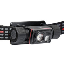 PNI Adventure F80 Dual LED headlamp, 1000 lm, 6W, 2200 mAh, IP68, package includes the PNI CHG300 power supply