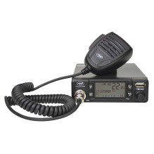 CB PNI Escort HP 9700 USB, ANC, ASQ radijo stotis, 12 V maitinimo šaltinis, cigarečių degiklio kištukas komplekte