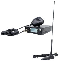 CB PNI Escort HP 9700 USB radijo stoties paketas ir CB PNI Extra 45 antena su magnetiniu pagrindu