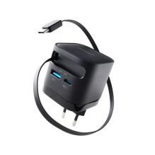 MAITINIMO ADAPTERIS 1XUSB-A / 1XUSB-C / JUODAS 7806520 INTENSO