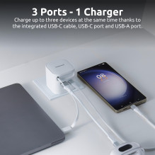 POWER ADAPTER 1XUSB-A / 1XUSB-C / BLACK 7806522 INTENSO