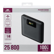 USB išorinė baterija 25800MAH / VA1091 RIVACASE USB išorinė baterija 25800MAH / VA1091 RIVACASE