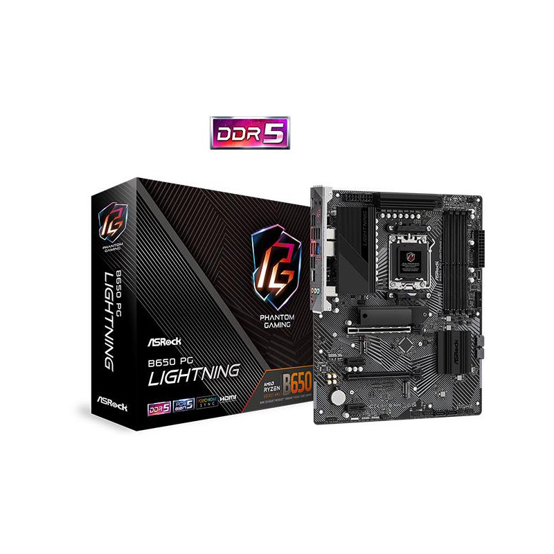 MainboardASROCKAMD B650SAM5ATXMemory DDR5Memory slots 42xPCI-Express 4.0 1x2xPCI-Express 4.0 16x3xM.21xHDMI1xAudio-In1xA